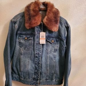 MK Jean jacket with fur